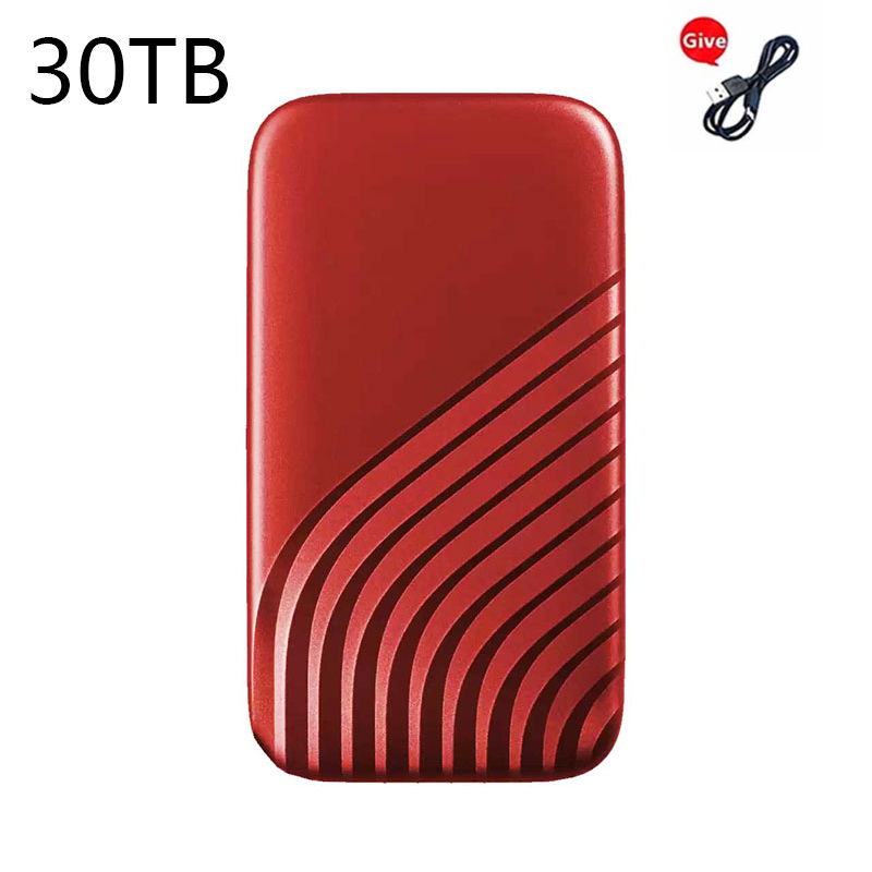 Lenovo SSD Flash Hard Drive External Type-C High Speed USB3.1 2TB 4TB 8TB SSD Storage Portable HD Hard Disk For Laptop: Chocolate