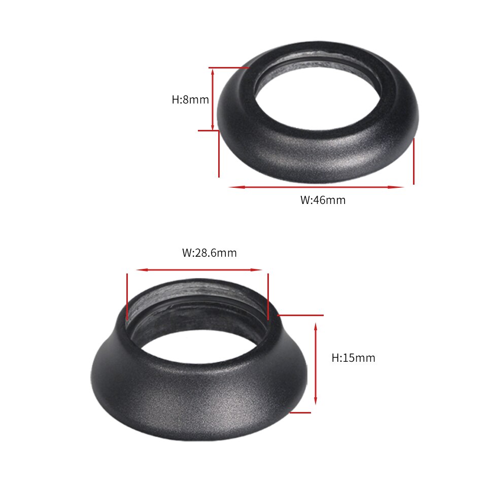 Rondelle conique de casque de vélo 8mm/15mm, entretoise de casque de vélo en carbone, fourche avant, entretoises de tige conique
