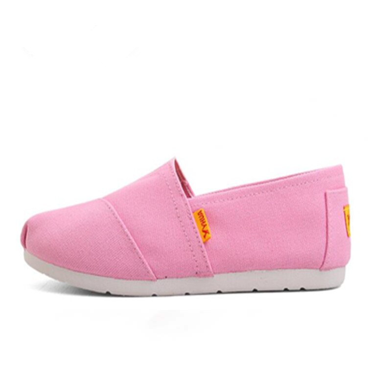 Dames canvas schoenen lazy's espadrilles dames platte schoenen meisjes loafers espadrilles dames platte schoenen hardloopschoenen roze: Roze / 5
