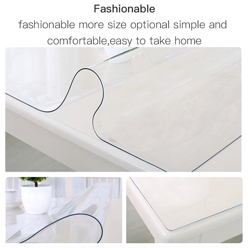 Table Cloth Rectangular Transparent Pvc Oilcloth for Table Waterproof Silicone Tablecloth Table Cover Soft Glass Living Room 1mm
