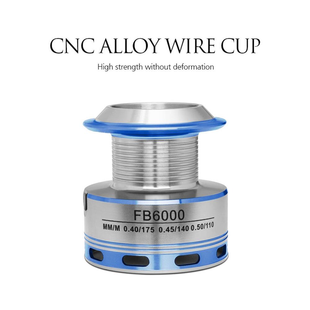 Spinning Reel 12BB+1 Stainless Steel FB 1000 -6000 Series Metal Coil Spool Ice Jigging Fishing Reel