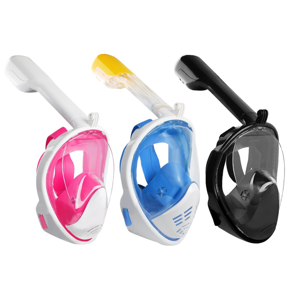 Full Face Scuba Snorkeling Mask Adults Kids Anti-fog Snorkeling Mask Underwater Diving Mask Swimming Training Equipment