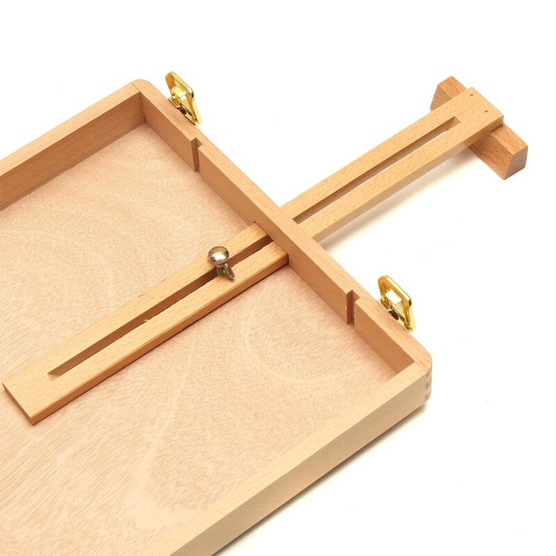 Boîte à croquis de Table réglable, Palette de peinture de chevalet Portable pour artiste en bois, étui de bureau L41E