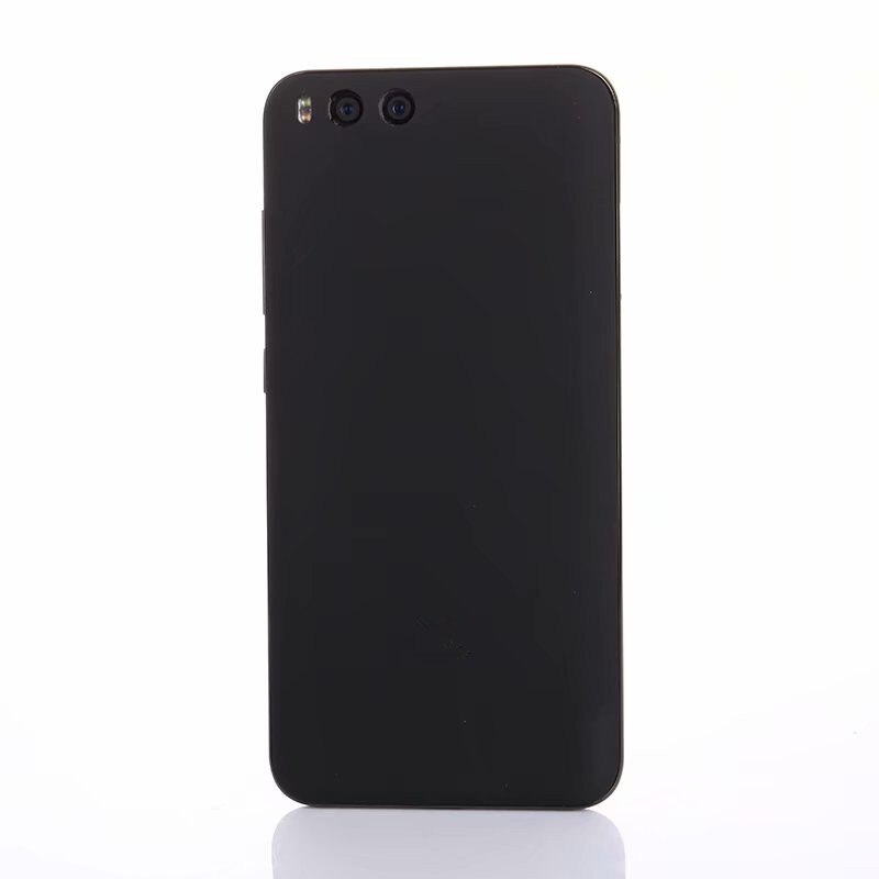 Funda de plástico mate para Xiaomi Mi 6, carcasa trasera para teléfono Mi6 Xiaomi6 pegamento para pegar: Black
