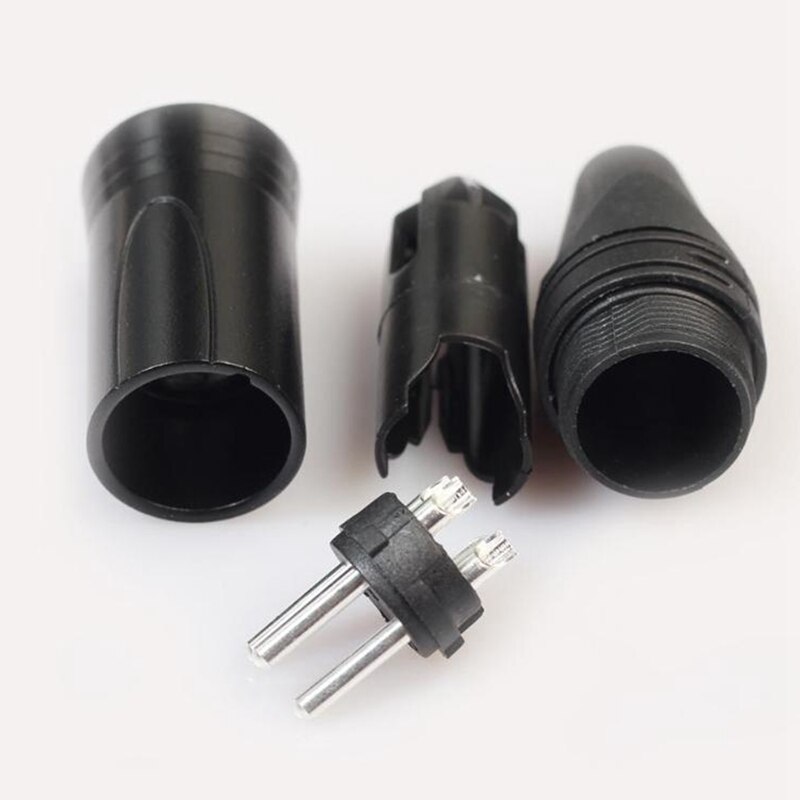 Conector de clavija de serpiente XLR de 3 pines, Conector de enchufe hembra y macho para micrófono, Conector de clavija chapado en oro XLR, 10 Uds.