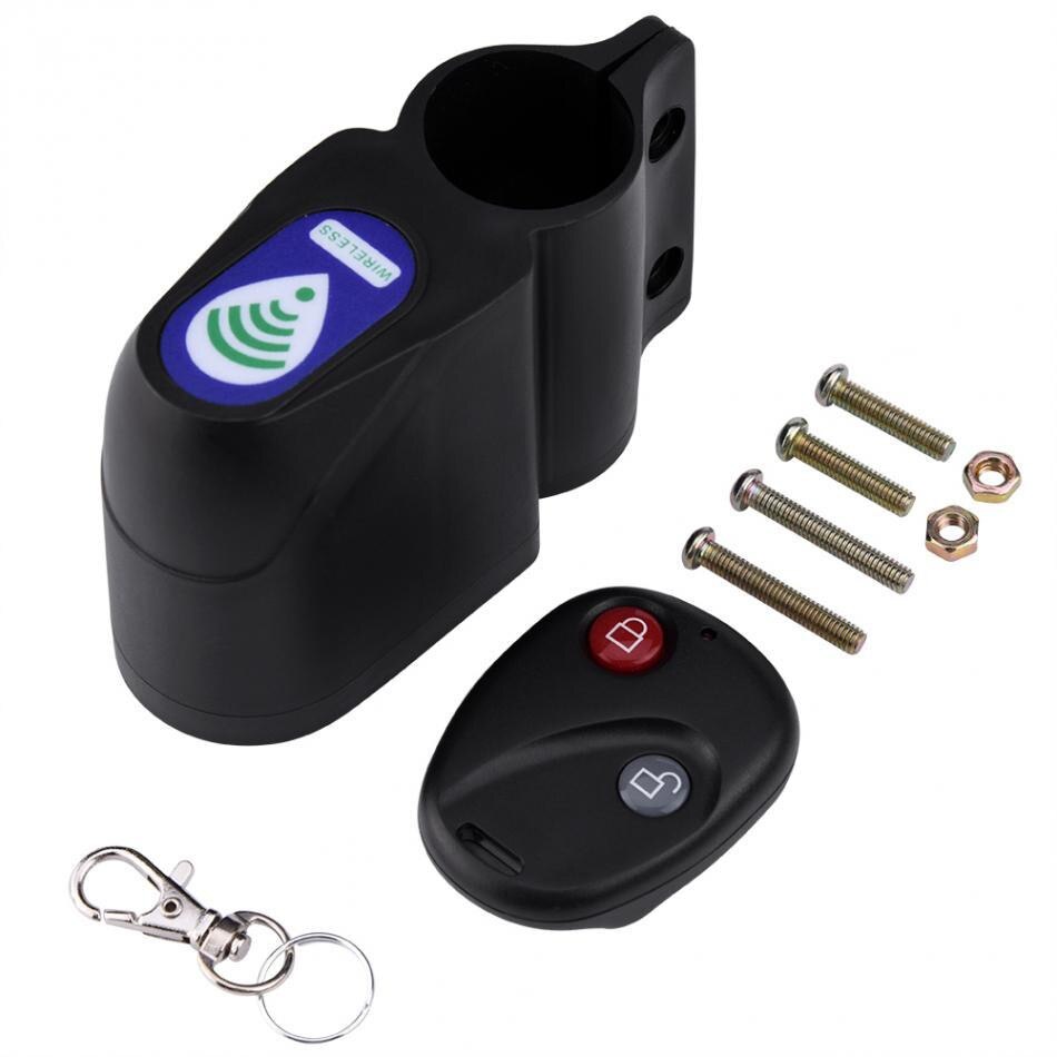 Bell For Bike Bicycle Vibration Alarm Lock Bicycle Cycling Bike Security Wireless Remote Control Vibration Alarm #YL10: Default Title