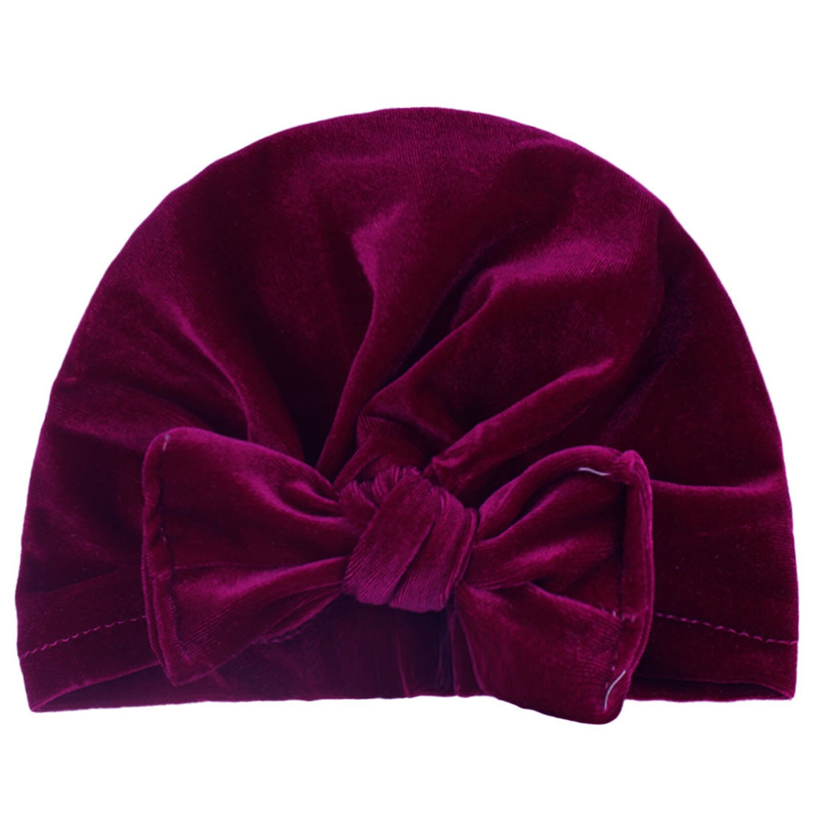 Knot Solid Pleuch Baby Headbands Toddler Headwraps Baby Flower Turban Hats Babes Caps Elastic Hair Accessories: I