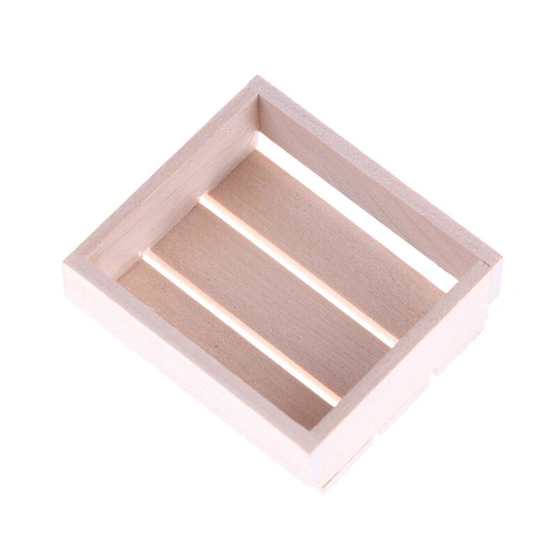 Kuchnia drewniane pudełko miniaturowe akcesoria kuchenne rama drewniana DIY drewniany domek dla lalek miniatury 1:12 akcesoria domek dla lalek