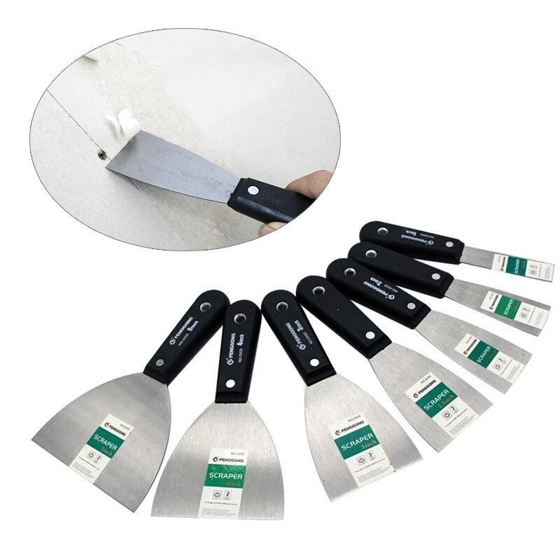 Putty Knife Set Wall Shovel Putty Scraper Blade 1&quot; To 5&quot; Multi-specification Paint Plastering Knife Construction Tool