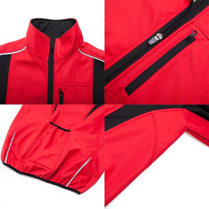 Men's Winter Thermal Windproof Cycling Jacket MTB Bike Bicycle Windbreaker Waterproof Sports Clothing