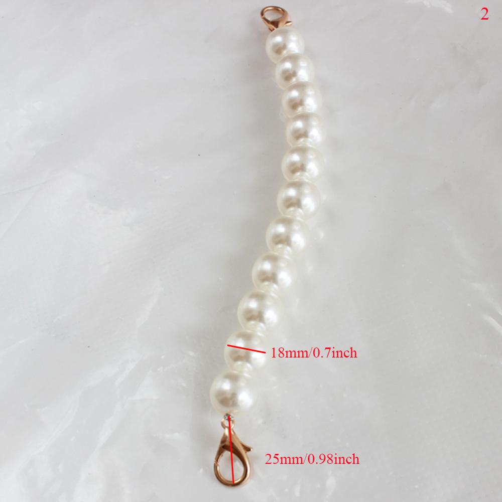 DIY Sweet Faux Pearl Beaded Handbag Strap Women Lady Purse Belts White Replacement Bag Handle Shoulder Bag Strap Bag Accessories: 5