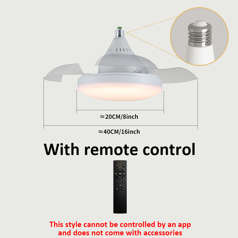 APP-bediening Plafondventilator Licht Intrekbare bladen Fans met lichttiming Dimbaar Moderne en eenvoudige slaapkamer Woonkamerverlichting: WHITE