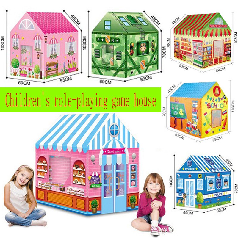 Children's Play Tent Boy Girl Indoor Outdoor Toys Portable Foldable Secret Garden Play Ball Pit Pool Toy Kids Cosplay Game House