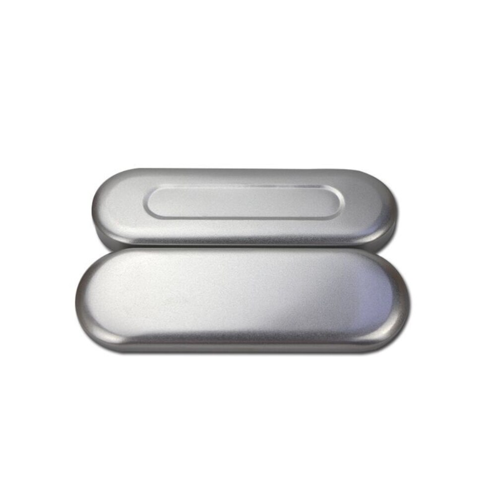 Silver Pen Case Simple Metal Pencil Case Mini Hinged Tin Box Makeup Brushes Organizers Nail Clipper Nipper Storage