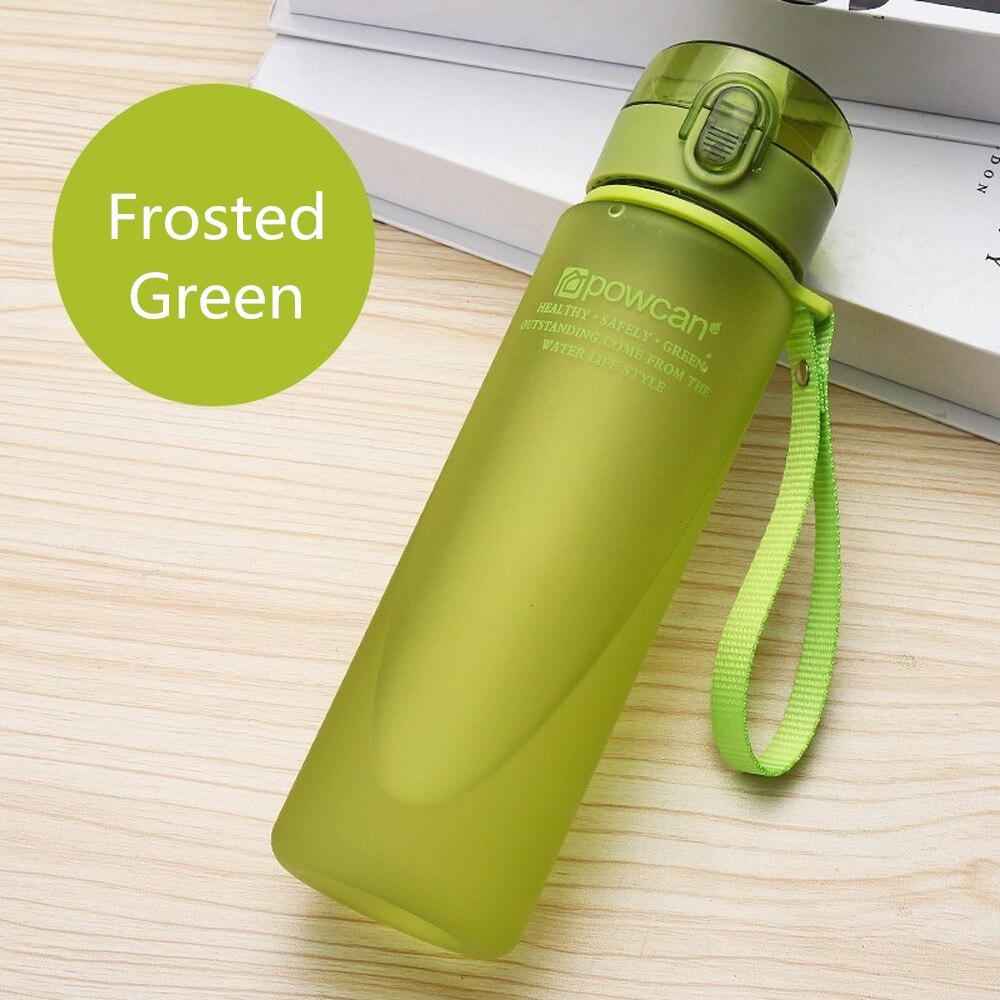800ml/1000ml Portable Leak-proof Water Bottle Tour Outdoor Bicycle Sports Drinking Plastic Water Bottles for Kids and Audult: Frosted green 1000ml