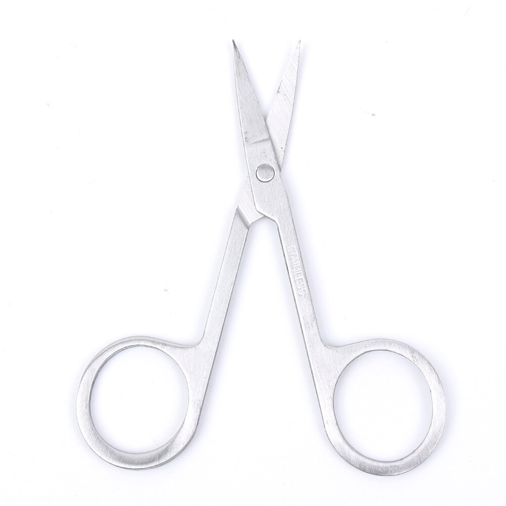 Stainles Steel Eyebrow Hair Trimming Beauty Makeup Nail Scissors