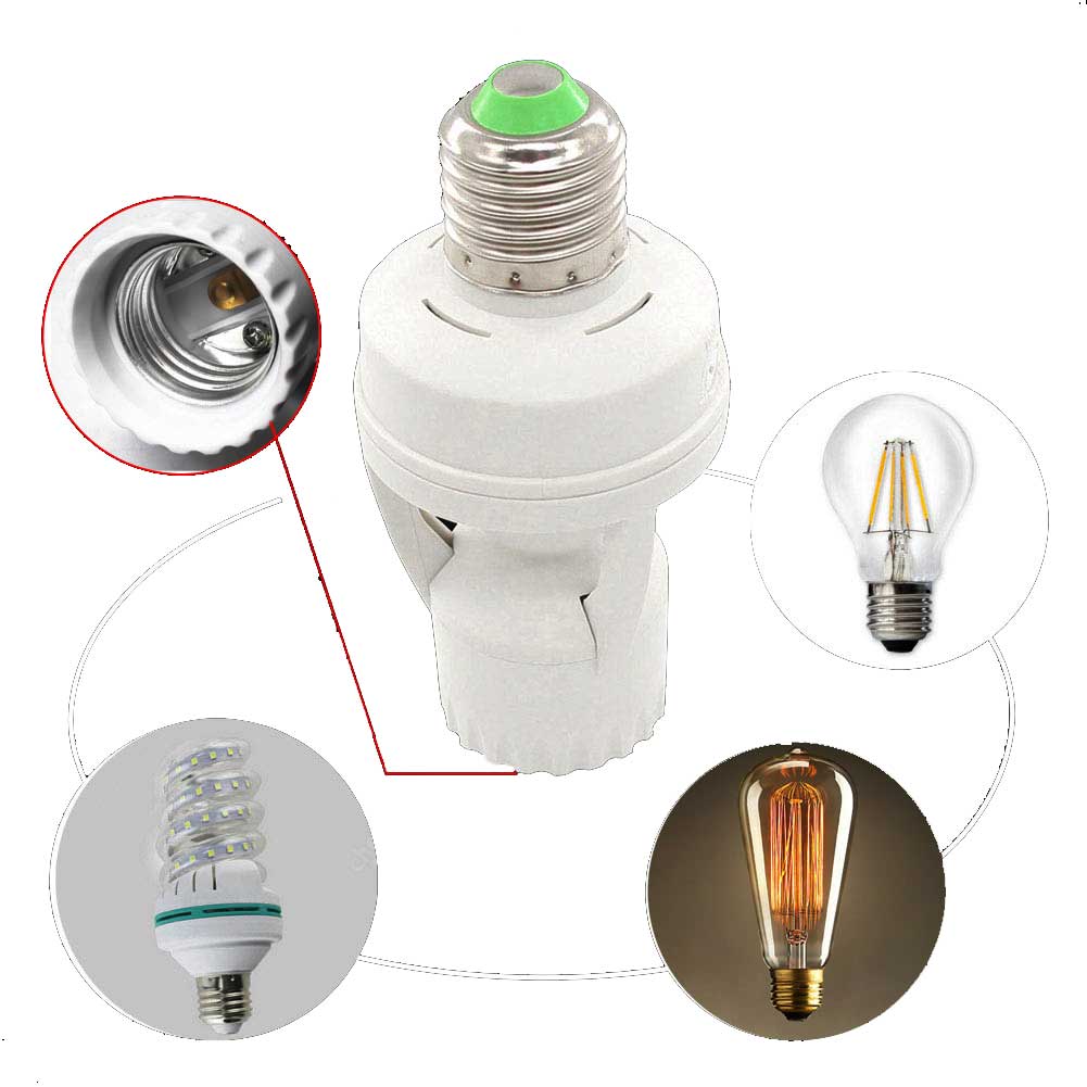 E27 E14 B22PIR Menschlichen Körper Motion Sensor LED Lampe Mit Control Schalter E27 Basis Birne Buchse 100-240V für schraube buchse glühbirnen