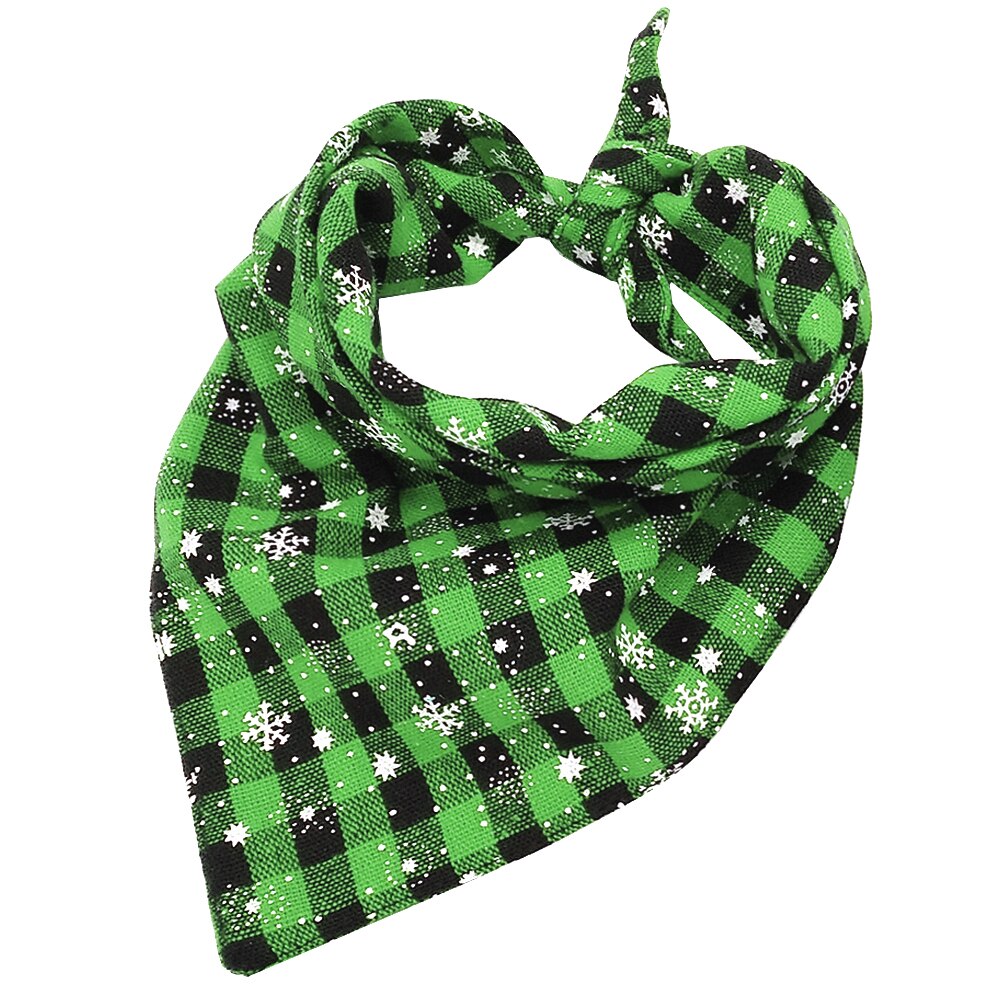 Bandana d'halloween anniversaire pour chien, bavoir de noël pour chien, marguerite, chat, accessoires pour animaux de compagnie, petit, moyen et grand gabarit: Green Length 54cm