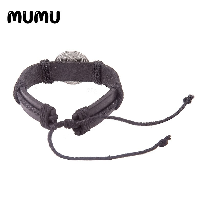 Hummingbird Flower Leather Bracelet Round Glass Dome Bracelets Handmade Jewelry Men Women