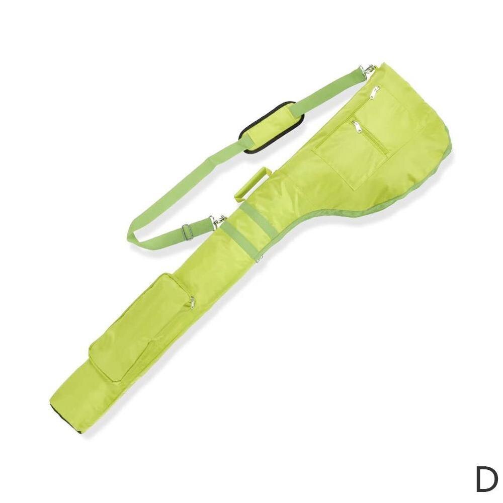 Golf practice bag, Golf clubs bag, nylon environmental protection material half set of golf bag: Green