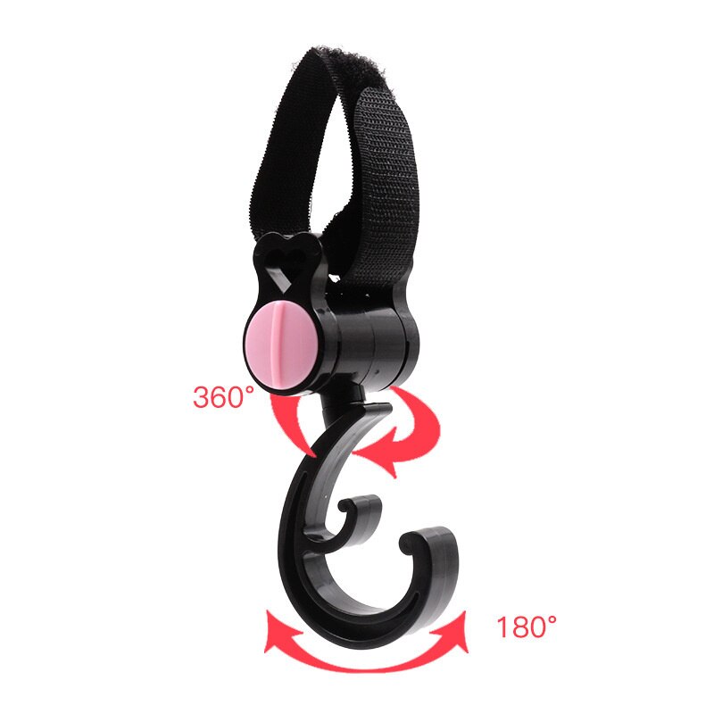 2 Pcs/Pack Baby Stroller Accessories Hook Multi Purpose 360 Degree Rotating Stroller Hanging Hooks Bag Holder Baby Accessories