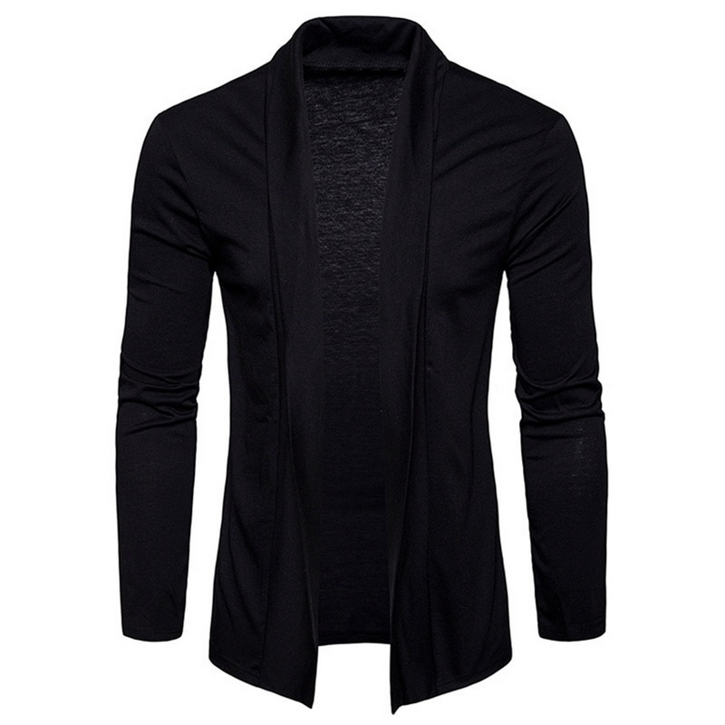 Negizber høst herre cardigan solid slim fit lang cardigan genser herre 100 bomull cardigan herre streetwear us str.