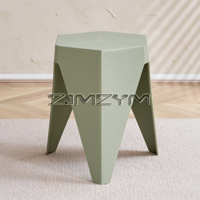 Repose-pieds de banc de remplacement de chaussure de style nordique, optique renforcée, petit tabouret en plastique, tabouret bas d'attente, maison: Buff