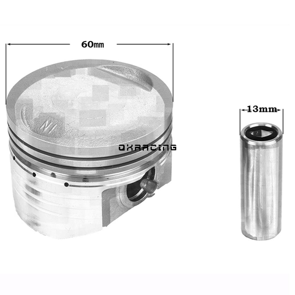 60mm mäntäsarja yinxiangille 150 160 yx 150cc 160cc vaakasuora moottori maastopyörän apina mönkijän mönkijän osat