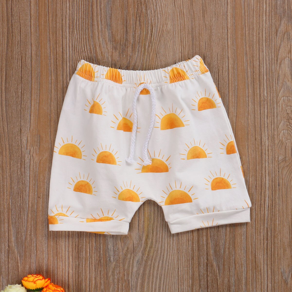 Baby boys shorts regnbue print snøre sommer afslappede løse shorts: 2 / 4t