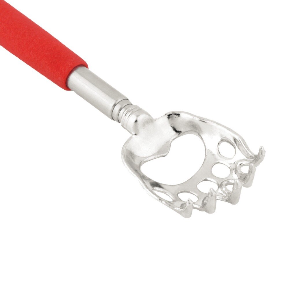 1 Pc Bear Claw Gezonde Rug Scratcher Zinklegering Draagbare Uitschuifbare Handy Pocket Pen Clip Terug Scratcher