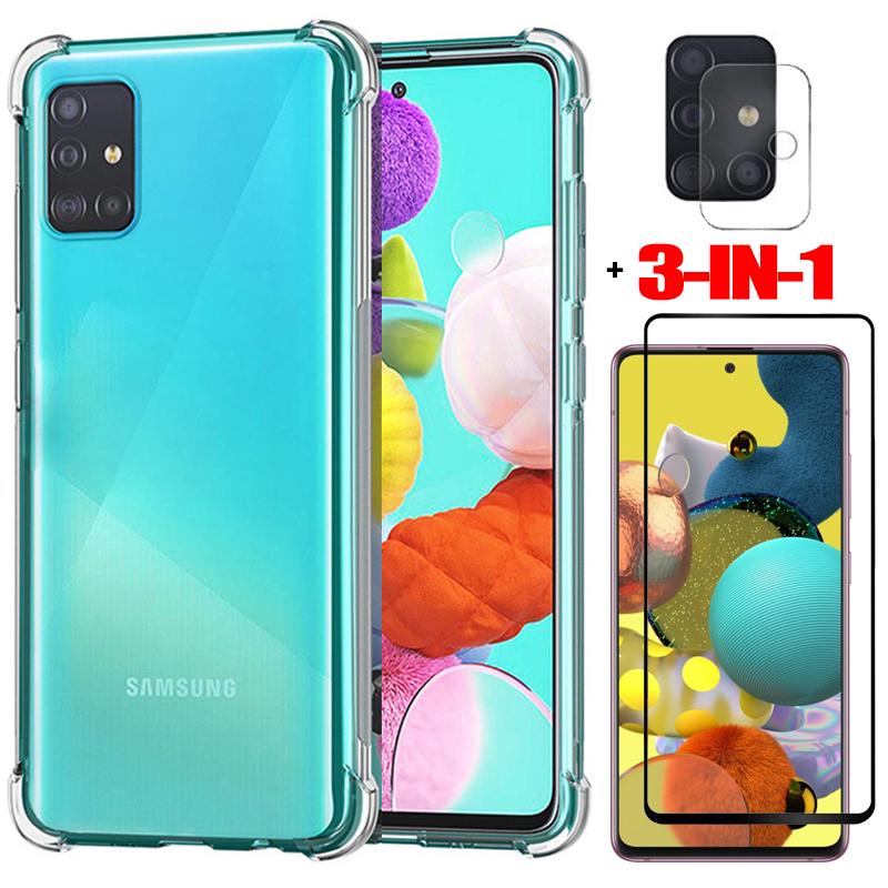 Samung-funda 3 en 1 para teléfono móvil inteligente, carcasa de silicona a prueba de golpes para Samsung Galaxy A32, 4G, A42, A52, A72, A51, A71