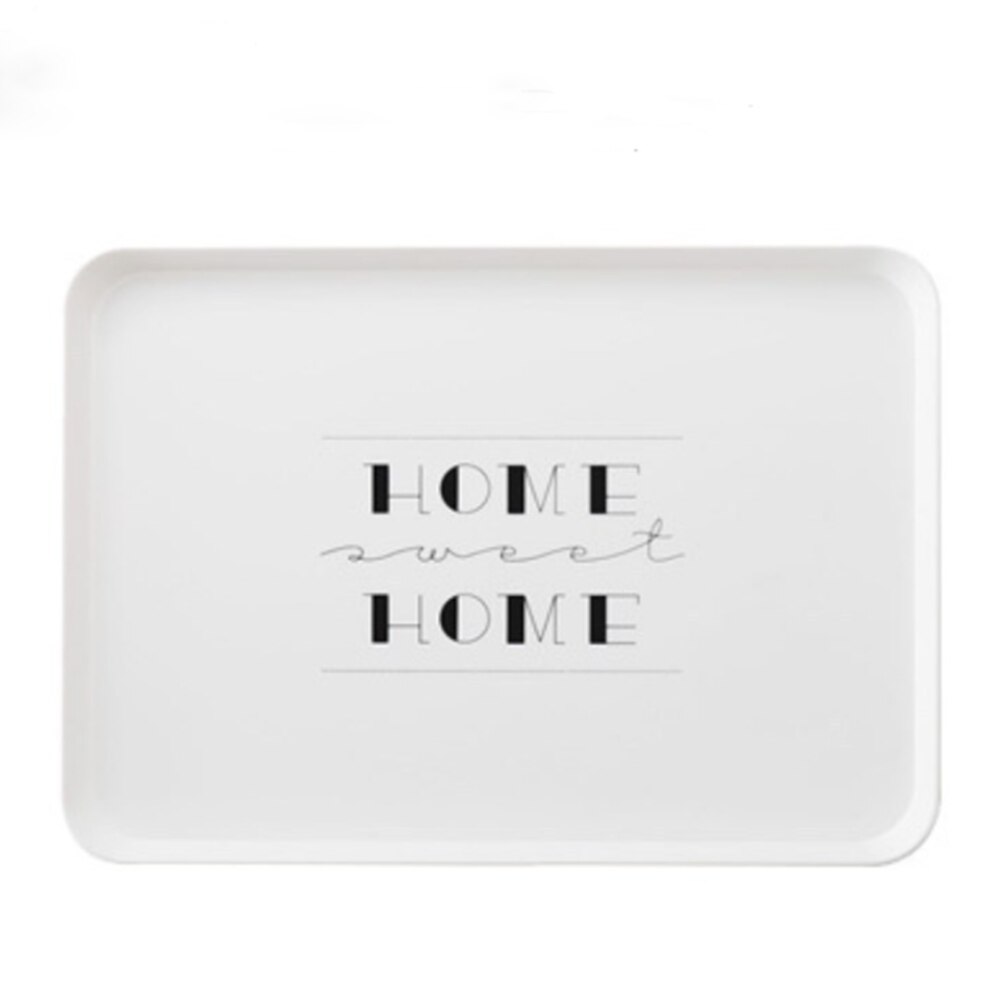 Rectangular Tray Breakfast Dinner Plate Cake Bread Fruit Plate Dessert Dish: D