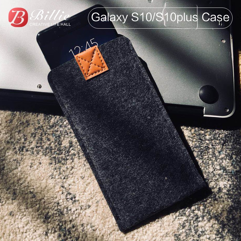 For Samsung Galaxy S10/S10Plus Back Case Woolen Felt Phone Cases For Samsung galaxy s10e cases Cover Mobile Phone Handmade Bags