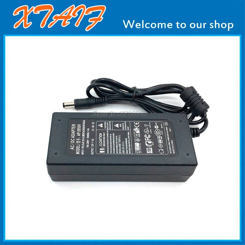 12 V 5A AC LCD Voeding Adapter Cord Oplader voor LCD Monitor 5.5*2.5mm (Compatibel 5.5mm x 2.1mm)