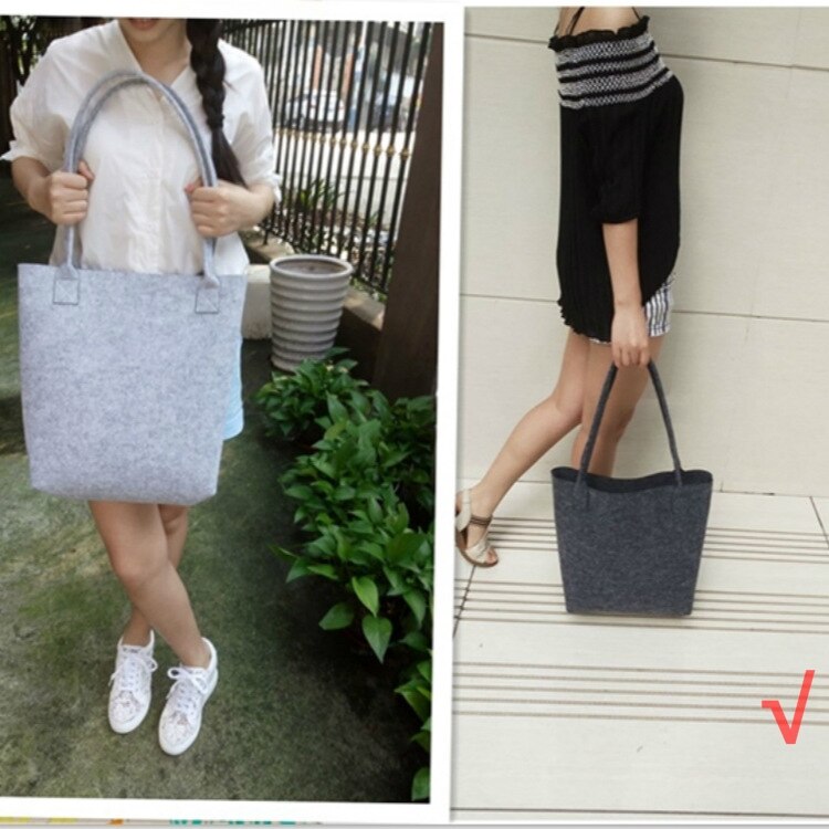 Felt Simple Envelope Wallet Multiple Uses High capacity Bags Big Size for phone and shopping or diy bags: big bag black