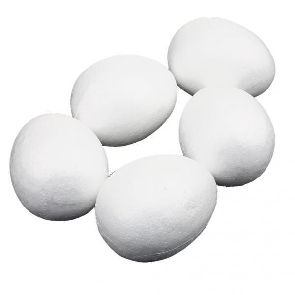 10x Wit 10Cm Wedding Decor Modellering Craft Solid Polystyreen Schuim Ei Ambachten