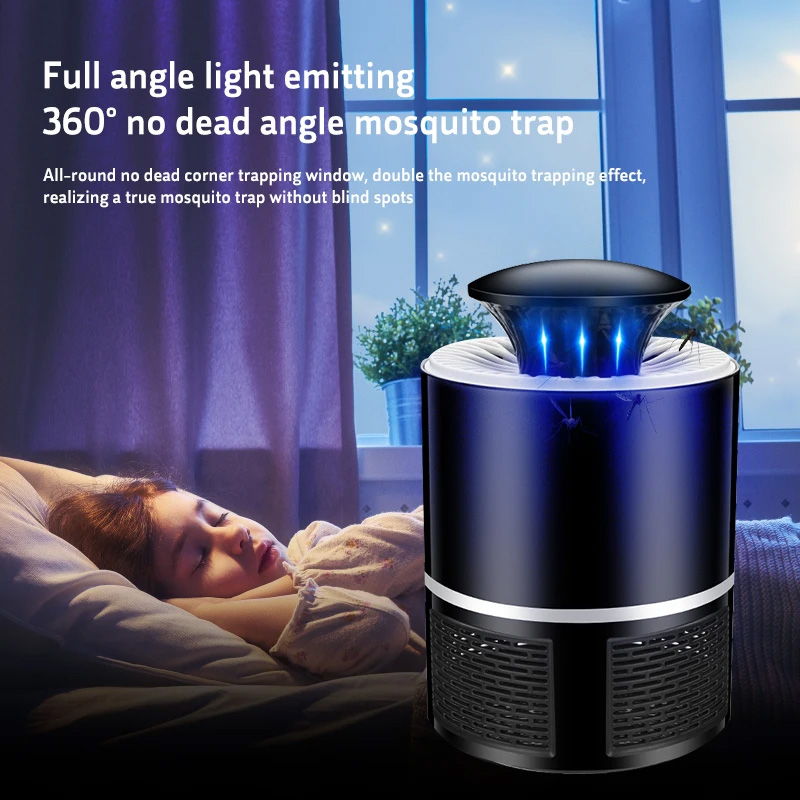 Sommar skadedjursbekämpning mini led nattlampa myggulliminator ljus ljud myggfångare inomhus mygglampa