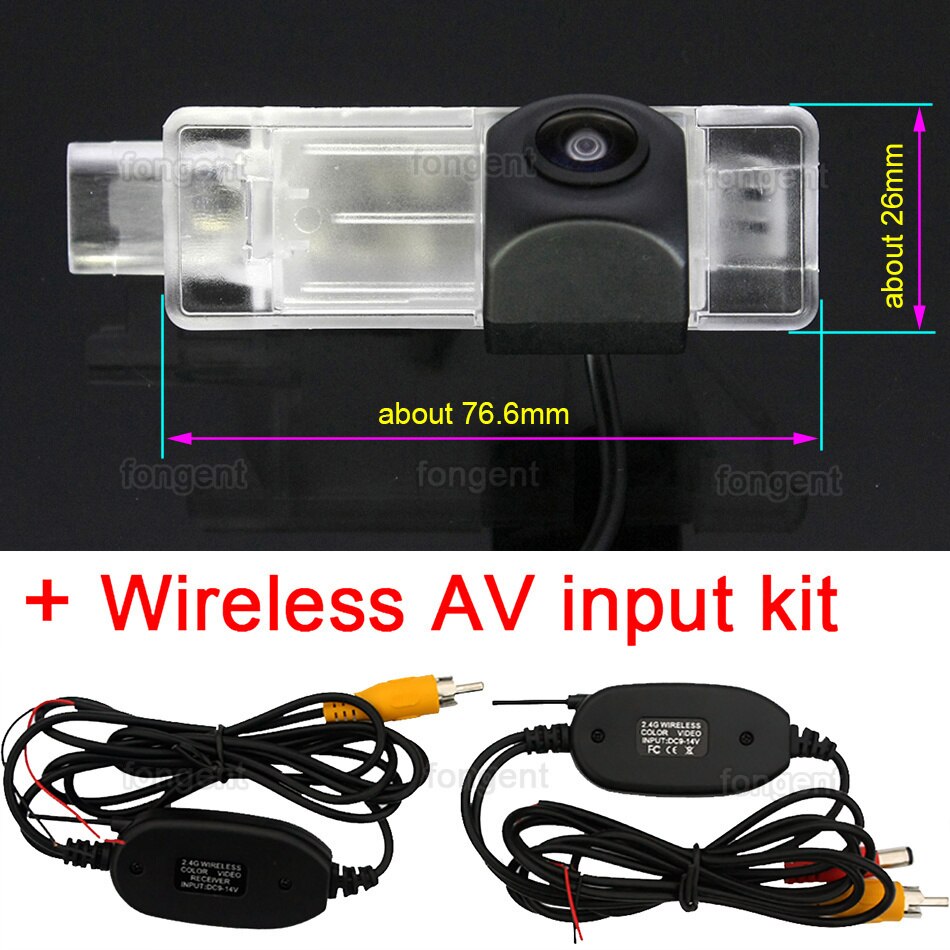 per Peugeot 2008 208 301 307 3008 406 407 408 508 607 806 807 RCZ Citroen C5 C4 MG3 MG5 2010 2009 2015 telecamera retromarcia per auto: pesce eye senza fili