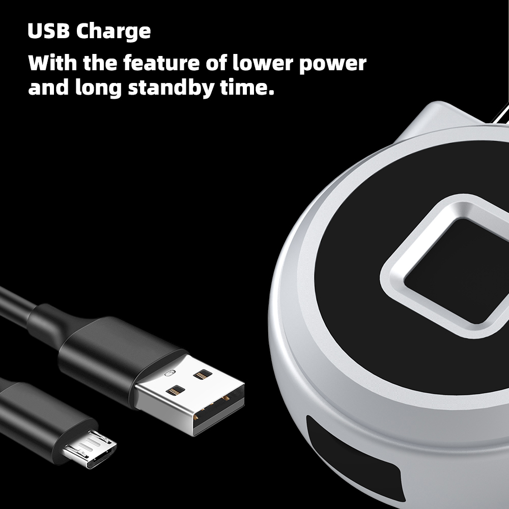 Fingerprint Padlock Gym Lock Bluetooth USB Rechargeable Smart Lock Fingerprint Lock Anti-Theft Security For Door Luggage Lock