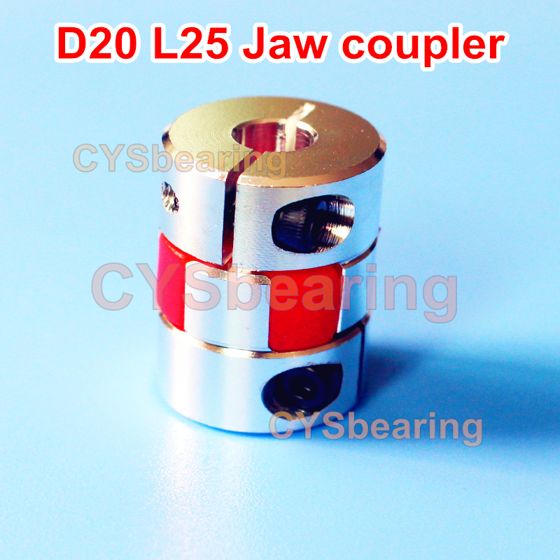 1PC 5MM to 8MM Flexible Jaw Spider Coupler Stepper Motor Shaft Coupling 5*8 MM Diameter 20MM Length 25 MM