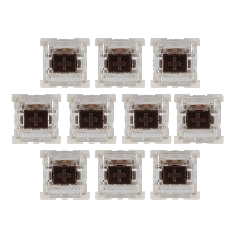 Mechanical Keyboard Switch Black Brown Switch: 10 PCS Brown Switch