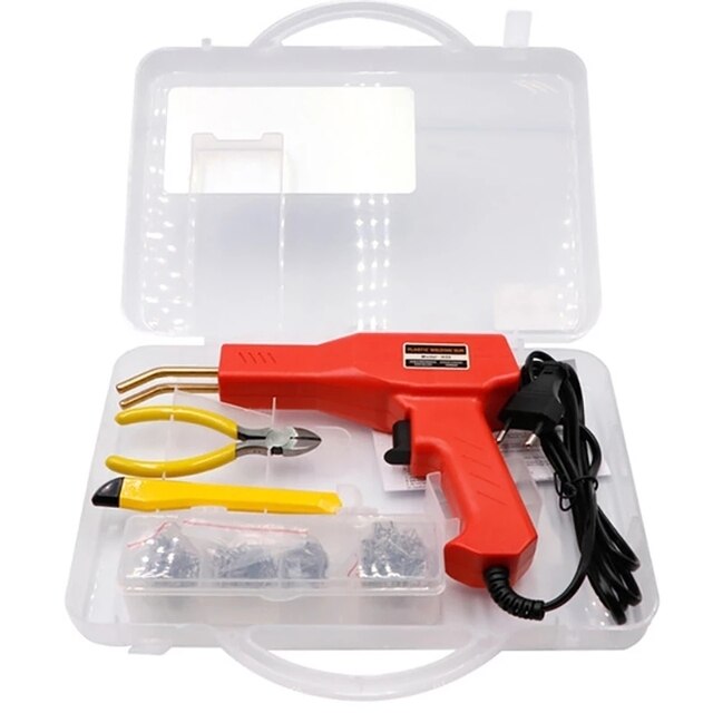 Soldering Iron For Plastic Garage Tools Handy Staplers Machine PVC Plastic Repairing Machine Bumper Repair Welding Machine: Silver