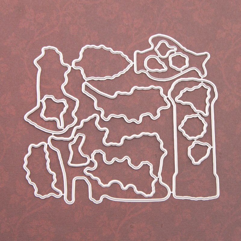 ZFPARTY Winter Transparent Clear Silicone Stamp Cutting Dies Set for DIY scrapbooking/photo album Decorative