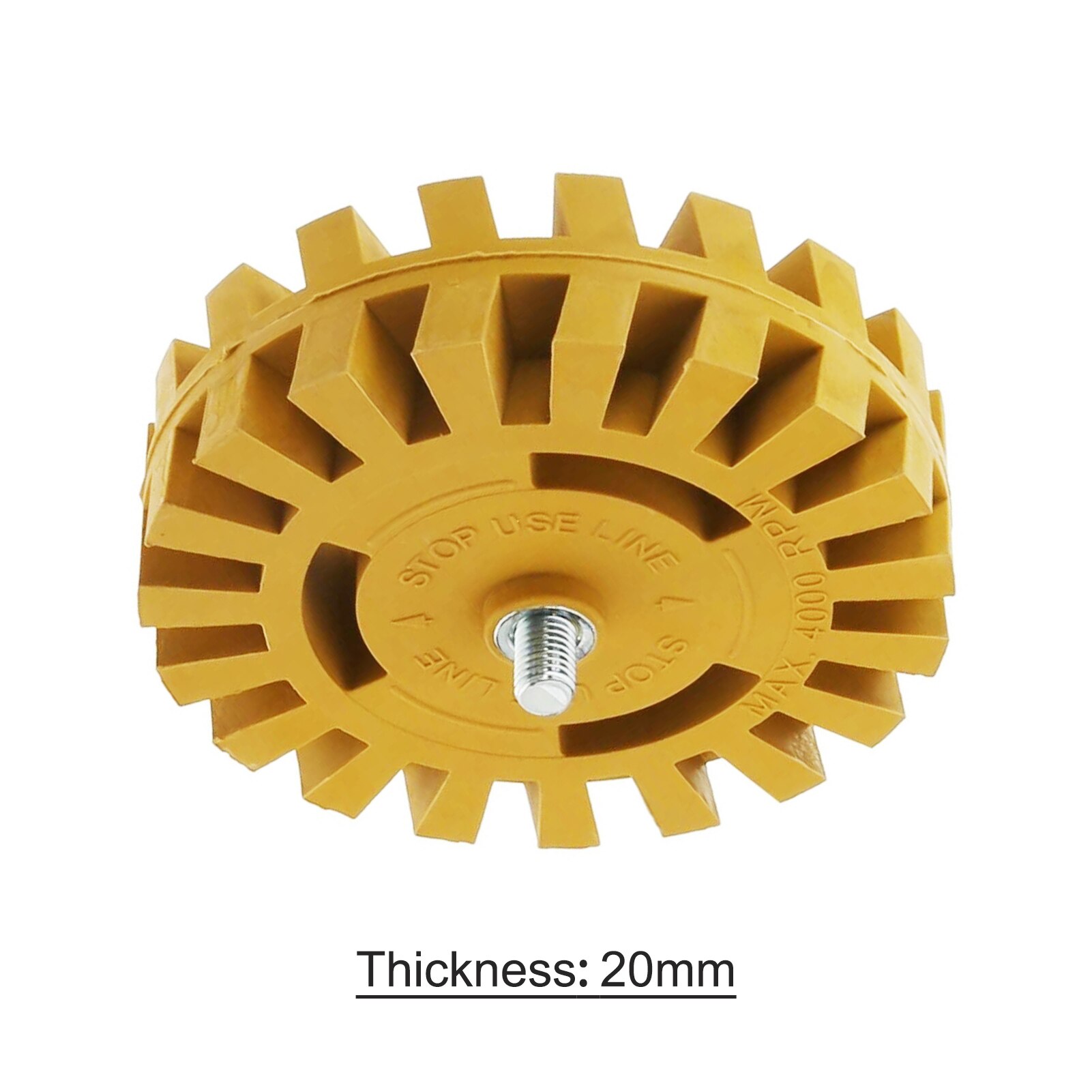 Car Decal Remover Wheel Tool Rubber Disk Decal Eraser Wheel with Power Drill Attachment for Removing Pinstripes Sticker Adhesive: Size-20mm