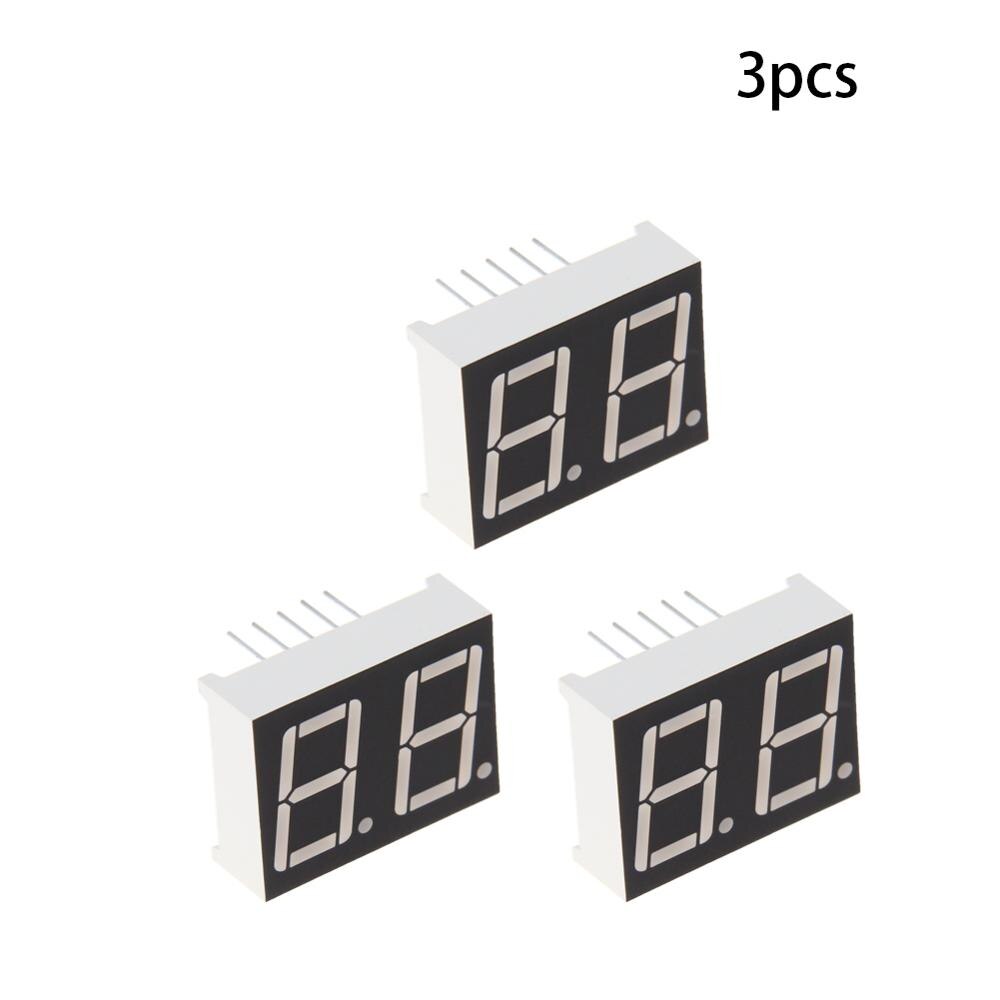 2 ~ 20 st gemensam katod / anod led display 2 bitars digitalt rör 10 stift 7 segment 2v 20ma röd/grön led segment displayer: 5621ah x3 st
