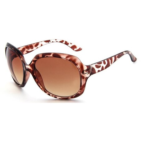 Gafas De Sol clásicas Retro para mujer, lentes De Sol femeninos con forma ovalada, a la: leopard print