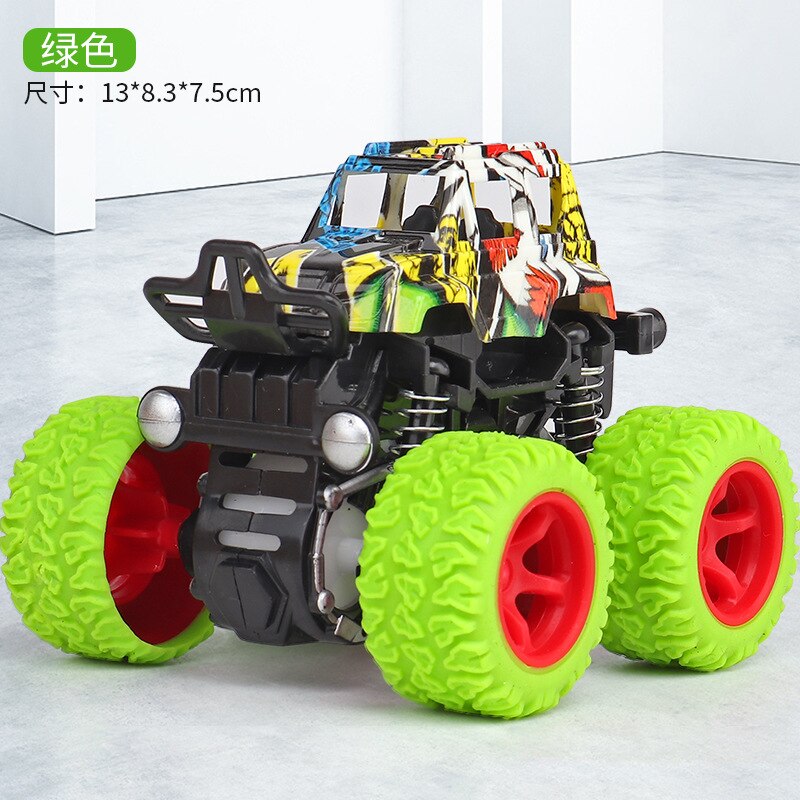 Alloy ABS Inertia Four-Wheel Drive Big Foot Toy Off-Road Vehicle Children&#39;s Stunt Car Toy for Baby: H