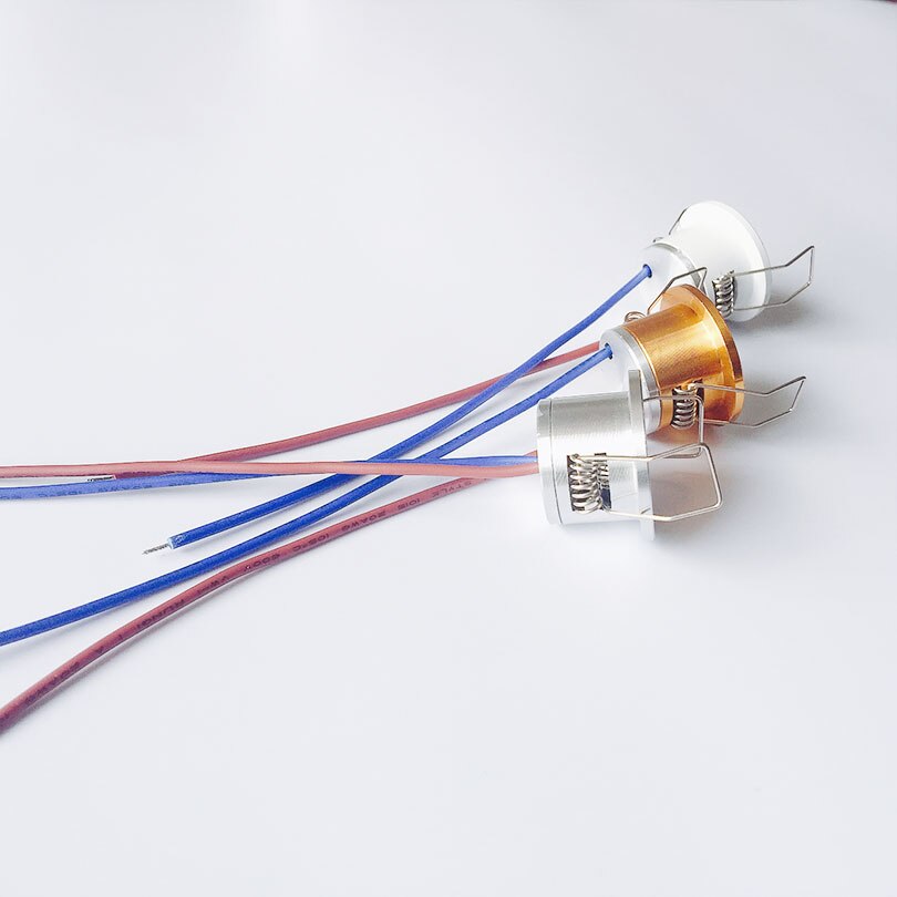 3w cob led spotlight varm kall vit dimbar 220v led downlight för hemskåp vitrin rumsbelysning aluminium