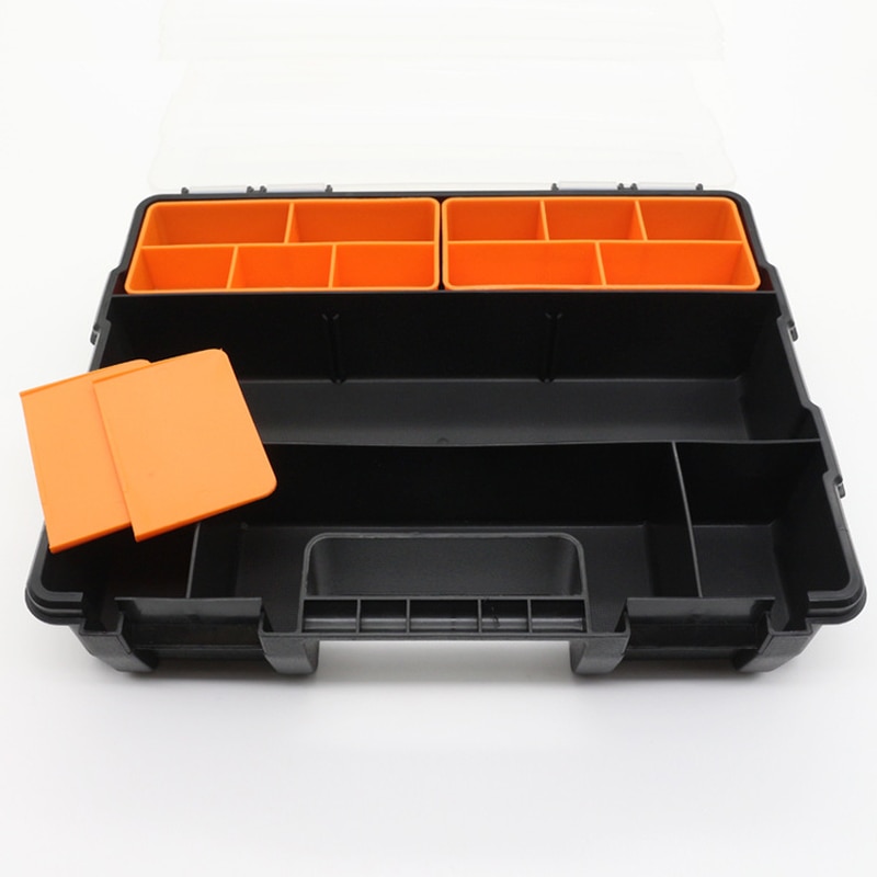 Frosted plastic parts Box hardware parts box household classification screw box packaging box tools parts box fish bait box