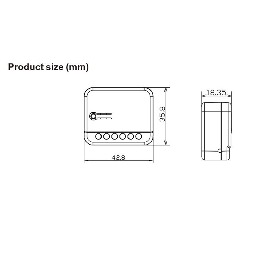 Smart Home Automation Z Wave Dual Relay Module EU 868.4MHZ Resistive Load 1500W